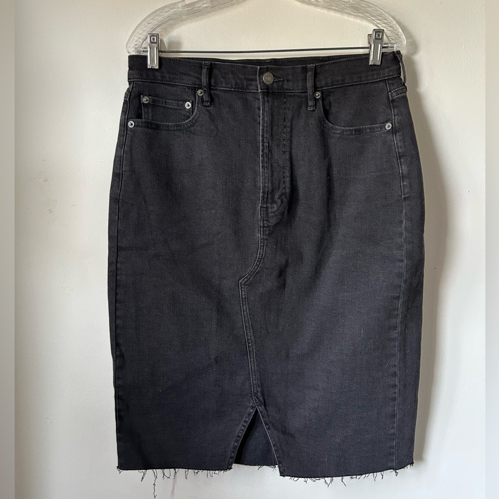 Gap Denim Black Pencil Skirt